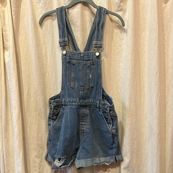 ⚜️ cute lil shortalls by WILD JUNKIE BOUTIQUE sz L - Picture 2 of 9